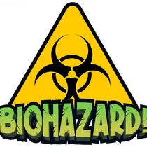 Symbol Biohazard für Tatort- und Leichenfundortreinigung