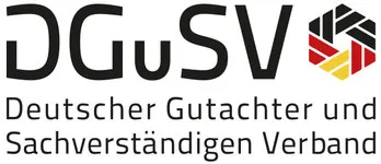 Logo des Deutschen Gutachter und Sachverständigen Verbandes (DGuSV)